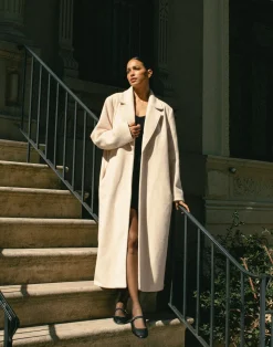 Abbey Trench Coat (Cream)*CHARCOAL Hot