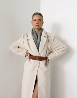 Abbey Trench Coat (Cream)*CHARCOAL Hot