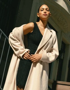 Abbey Trench Coat (Cream)*CHARCOAL Hot