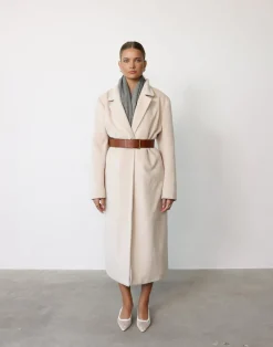 Abbey Trench Coat (Cream)*CHARCOAL Hot