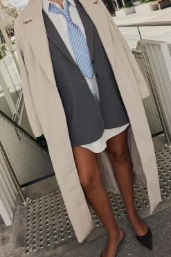 Abbey Trench Coat (Latte)*CHARCOAL Online