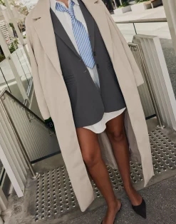 Abbey Trench Coat (Latte)*CHARCOAL Online