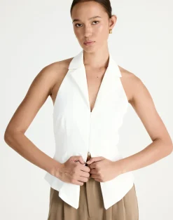 Abbott Vest (White)*CHARCOAL Best