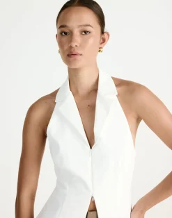 Abbott Vest (White)*CHARCOAL Best