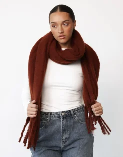 Addyson Scarf (Brick)*CHARCOAL Best