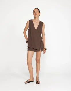 Adelle Top (Cocoa)*CHARCOAL Fashion