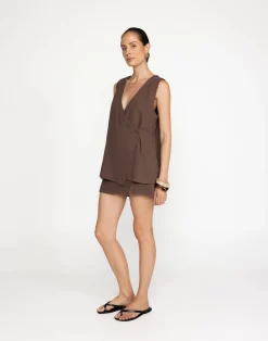 Adelle Top (Cocoa)*CHARCOAL Fashion