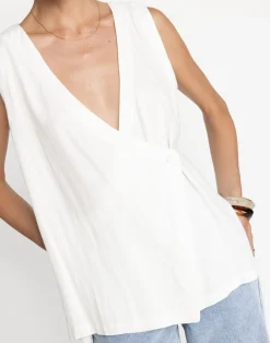 Adelle Top (White)*CHARCOAL Outlet