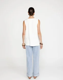 Adelle Top (White)*CHARCOAL Outlet