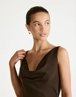 Adley Maxi Dress (Chocolate)*CHARCOAL Clearance