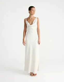 Adley Maxi Dress (Oat)*CHARCOAL Discount