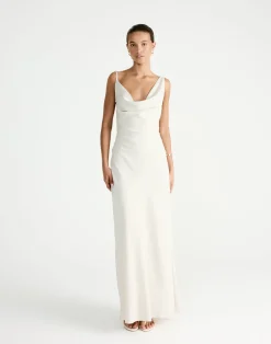 Adley Maxi Dress (Oat)*CHARCOAL Discount