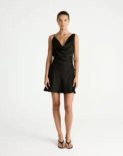 Adley Mini Dress (Black)*CHARCOAL Sale