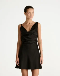 Adley Mini Dress (Black)*CHARCOAL Sale
