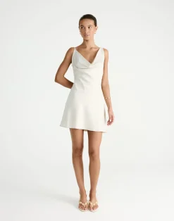 Adley Mini Dress (Oat)*CHARCOAL Best