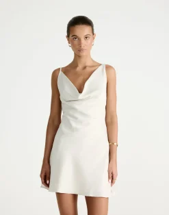 Adley Mini Dress (Oat)*CHARCOAL Best