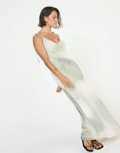 Adrina Maxi Dress (Sage)*CHARCOAL Sale