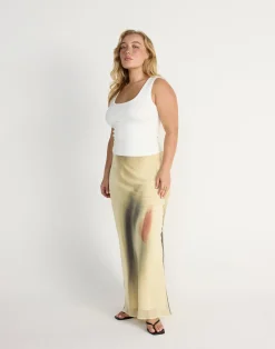 Adrina Maxi Skirt (Magnolia)*CHARCOAL CLOTHING Outlet