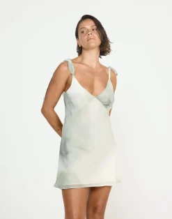 Adrina Mini Dress (Sage)*CHARCOAL CLOTHING Clearance