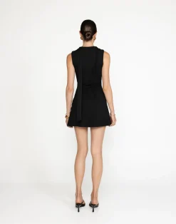 Agatha Mini Dress (Black)*CHARCOAL Hot