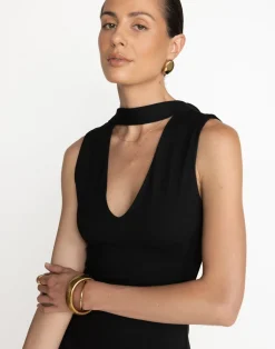 Agatha Mini Dress (Black)*CHARCOAL Hot
