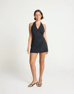 Agnete Mini Dress (Black)*CHARCOAL New
