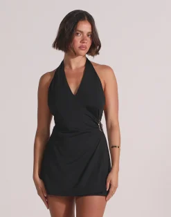 Agnete Mini Dress (Black)*CHARCOAL New