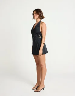 Agnete Mini Dress (Black)*CHARCOAL New