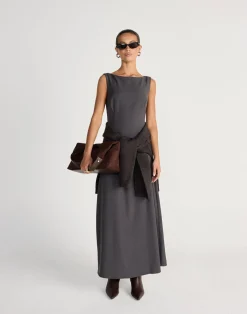 Aisling Maxi Dress (Slate)*CHARCOAL CLOTHING Outlet