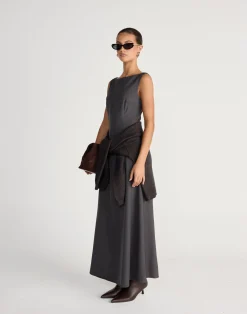 Aisling Maxi Dress (Slate)*CHARCOAL CLOTHING Outlet