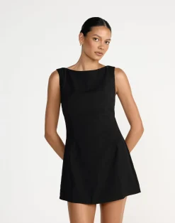 Aisling Mini Dress (Black)*CHARCOAL Hot