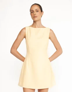 Aisling Mini Dress (Buttermilk)*CHARCOAL Discount