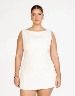 Aisling Mini Dress (Oat)*CHARCOAL Hot