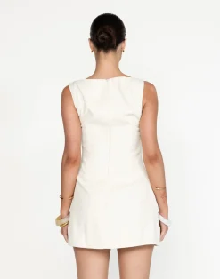 Aisling Mini Dress (Oat)*CHARCOAL Hot