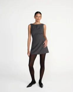 Aisling Mini Dress (Slate)*CHARCOAL Discount
