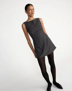 Aisling Mini Dress (Slate)*CHARCOAL Discount