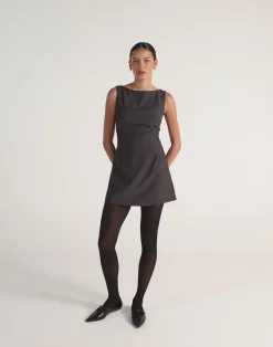Aisling Mini Dress (Slate)*CHARCOAL Discount