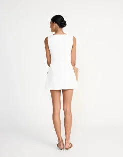 Aisling Mini Dress (White)*CHARCOAL Outlet