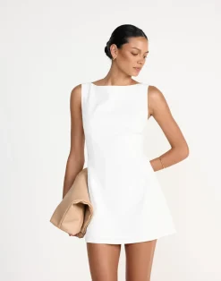 Aisling Mini Dress (White)*CHARCOAL Outlet