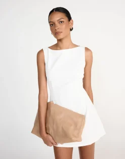 Aisling Mini Dress (White)*CHARCOAL Outlet