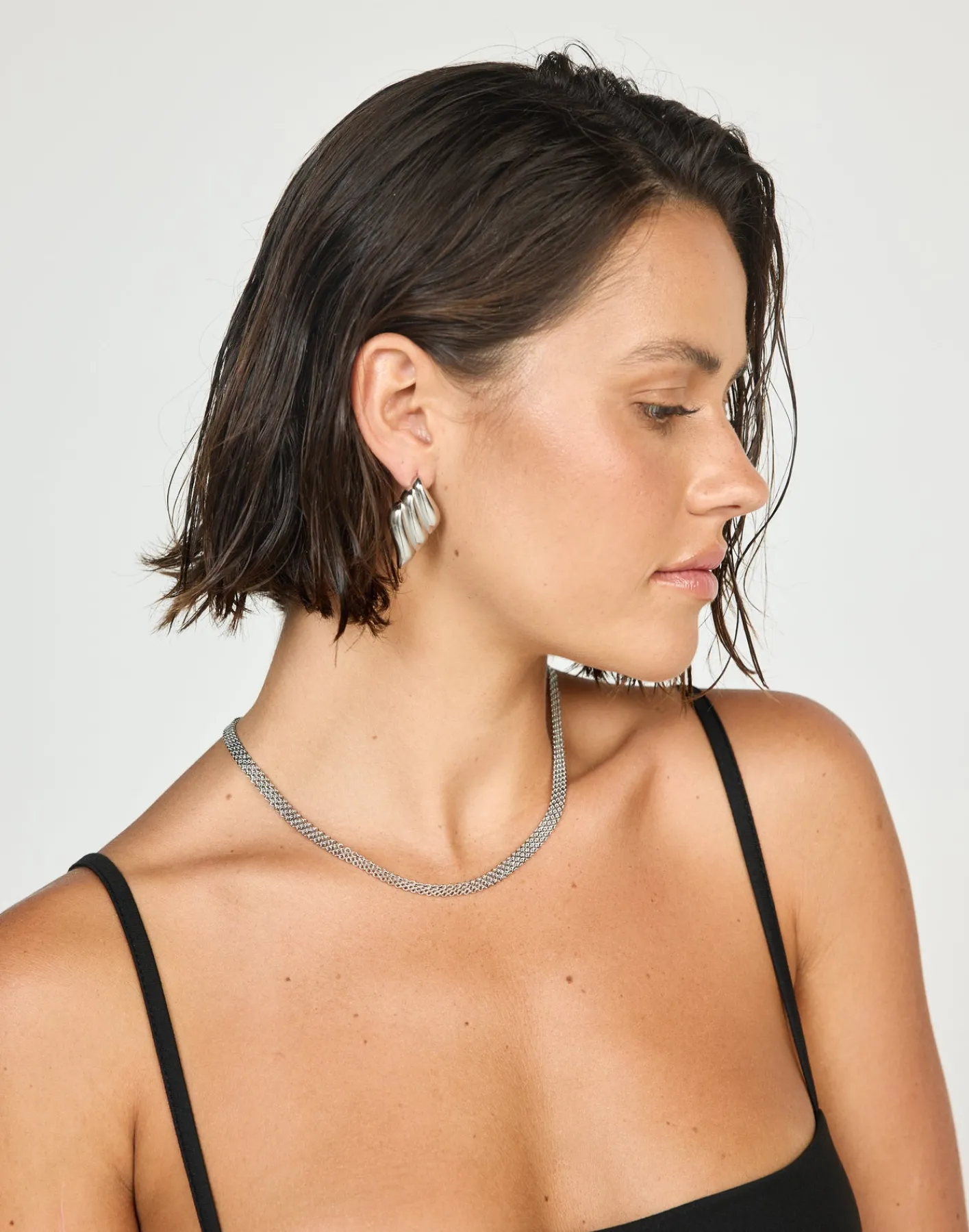 Alanis Necklace (Silver)*CHARCOAL New
