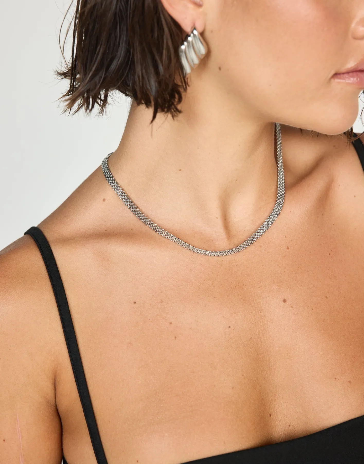 Alanis Necklace (Silver)*CHARCOAL New