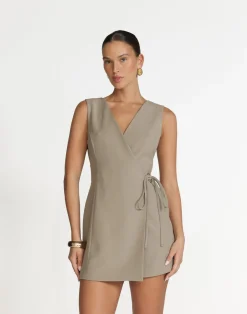 Alayna Mini Dress (Dusty Sage)*CHARCOAL Fashion