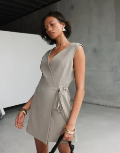 Alayna Mini Dress (Dusty Sage)*CHARCOAL Fashion