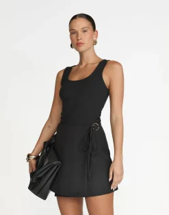 Alayna Mini Skirt (Black)*CHARCOAL Sale