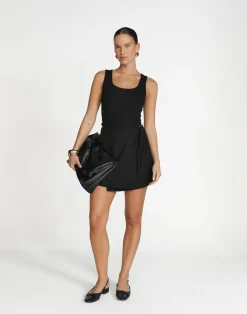 Alayna Mini Skirt (Black)*CHARCOAL Sale