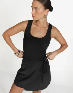 Alayna Mini Skirt (Black)*CHARCOAL Sale
