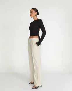 Alayna Pants (Oat)*CHARCOAL Sale