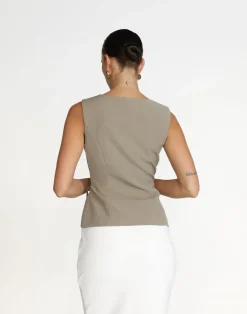 Alayna Top (Dusty Sage)*CHARCOAL Best