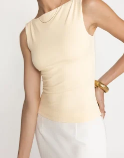 Alda Top (Butter)*CHARCOAL Hot
